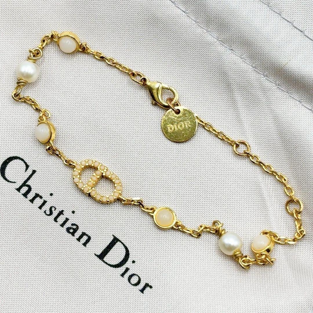 美品 希少✨Dior ディオール CLAIR D LUNE ブレスレット パール