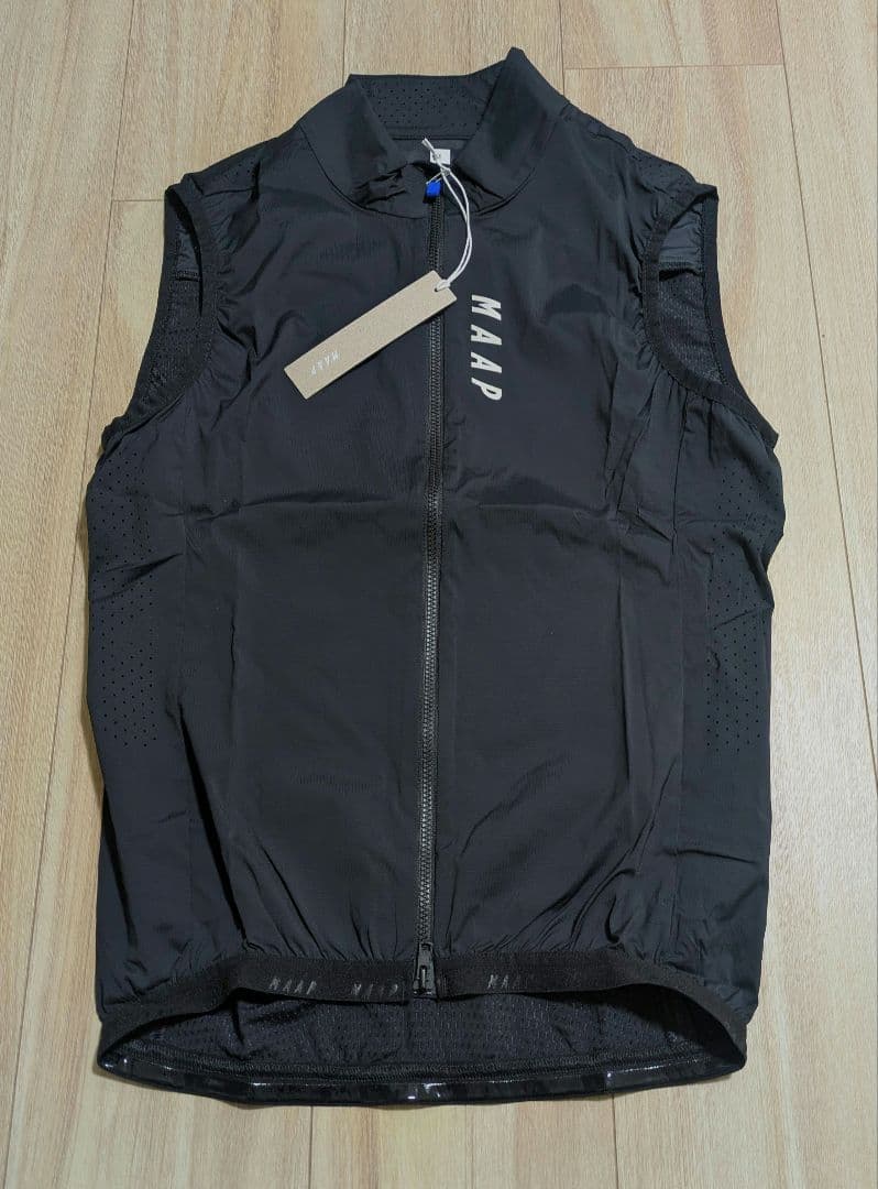 新品  ベスト メンズ Sサイズ ブラック ジレ