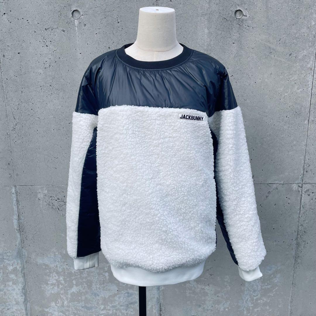 Jack Bunny 中綿リバーシブル ネイビー × 白 ブルゾン メンズ