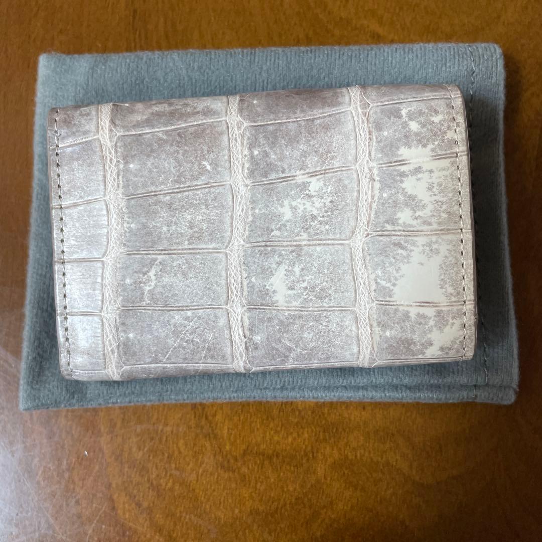 ヒマラヤクロコダイル　コンパクト　三つ折り財布　三京商会　未使用