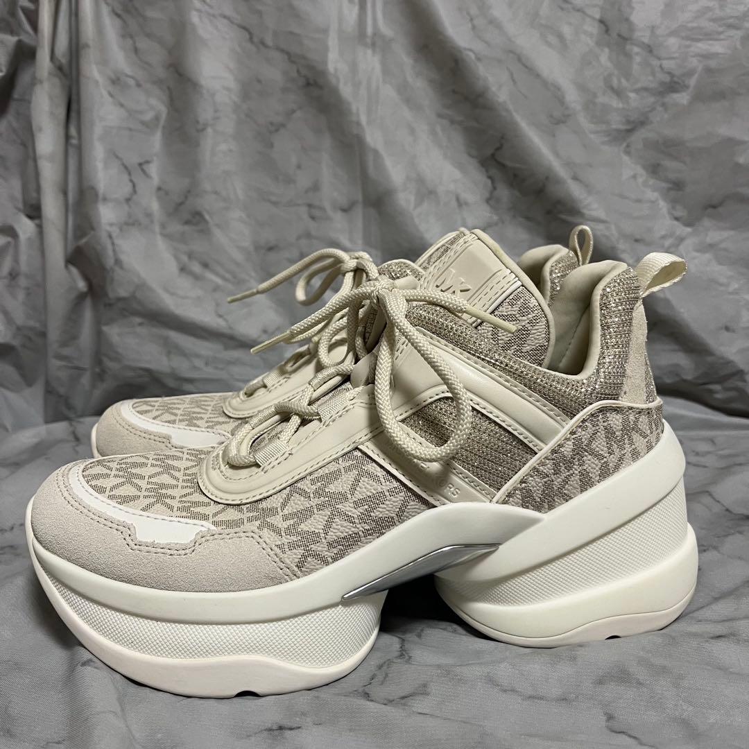 【美品】MICHAEL KORS Vanilla Combo スニーカー