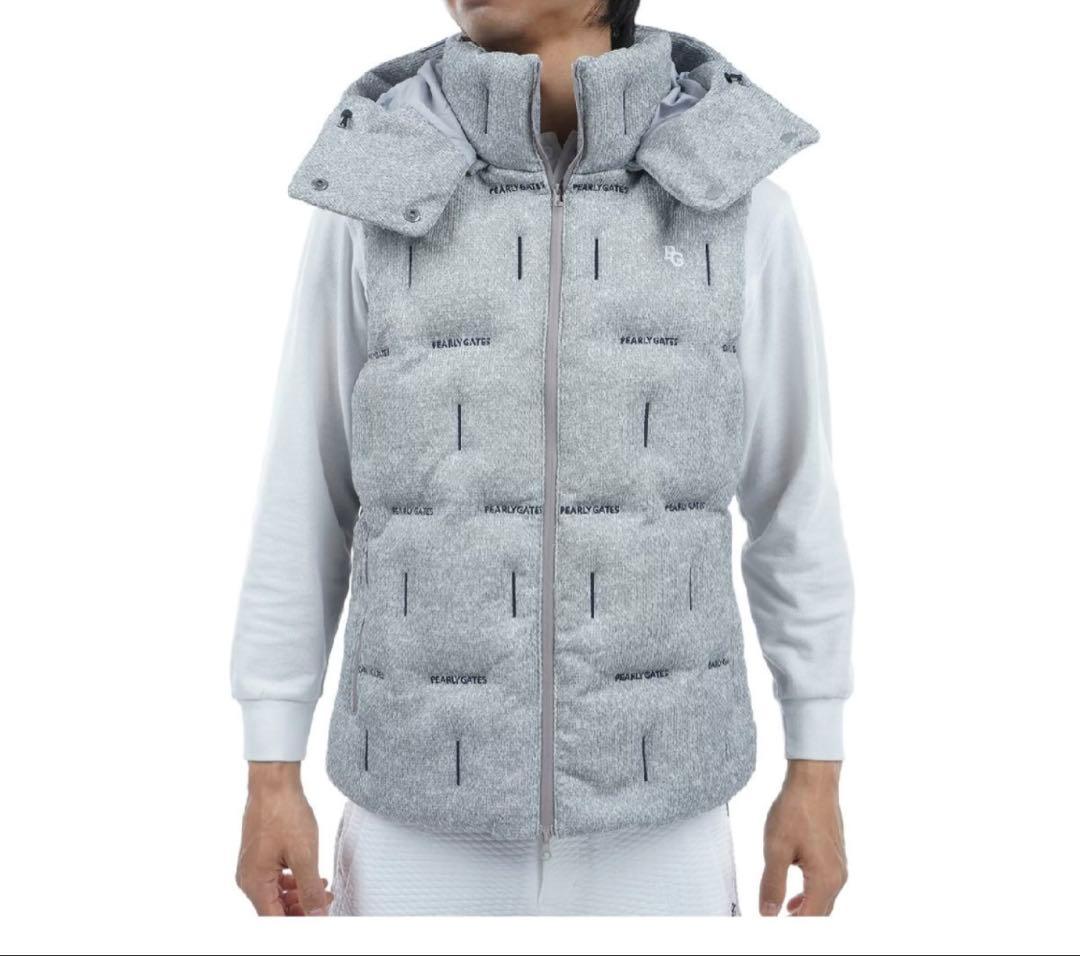 パーリーゲイツ　PEARLY GATES　クォーターリバー 中綿ベスト　帽子付き