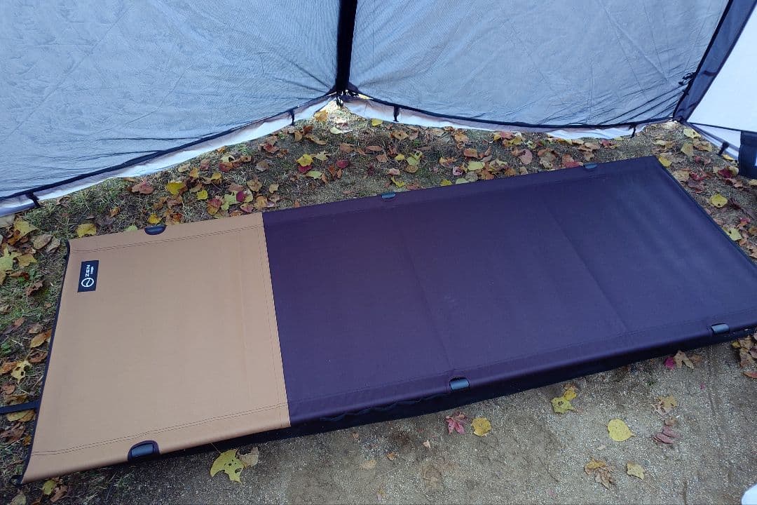 【2回使用の美品】ZEN Camps コット ブラウン/ブラック