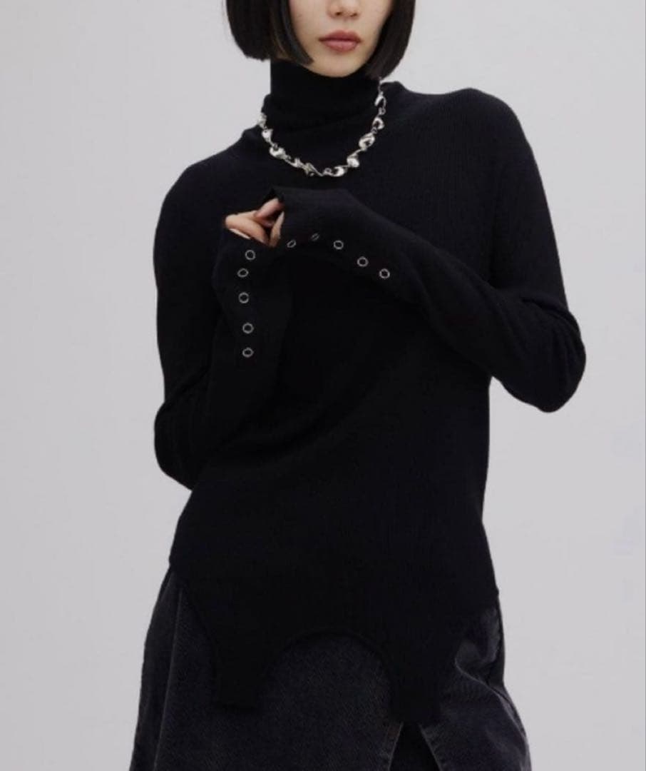 トップス BEST TOUCH GARTER DETAIL KNIT TOP