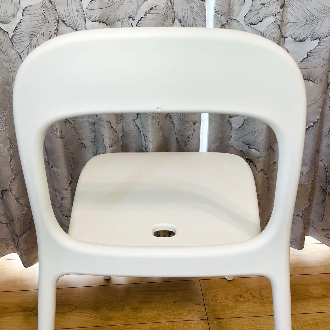 廃盤　希少　IKEA URBAN ウルバン　スタッキングチェア 白　2脚セット①