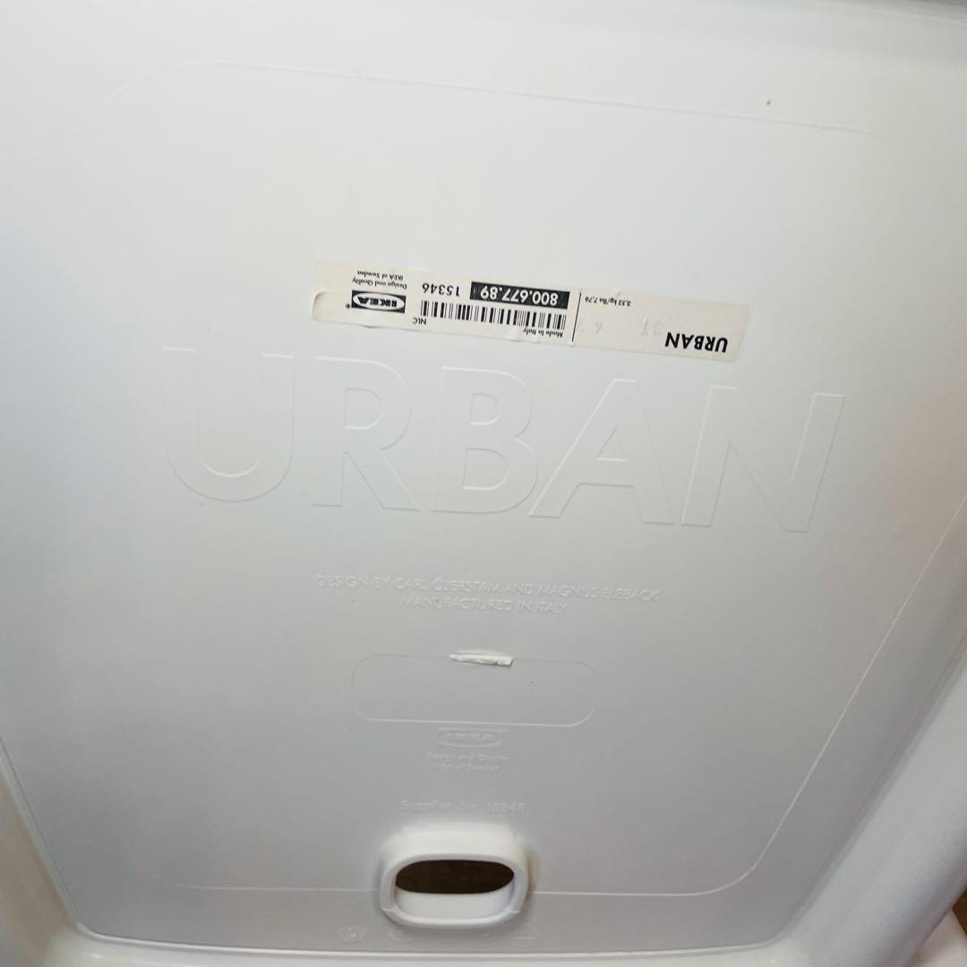 廃盤　希少　IKEA URBAN ウルバン　スタッキングチェア 白　2脚セット①