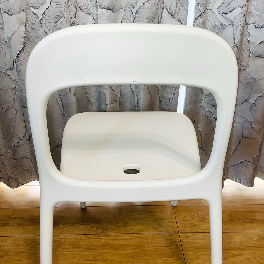 廃盤　希少　IKEA URBAN ウルバン　スタッキングチェア 白　2脚セット①
