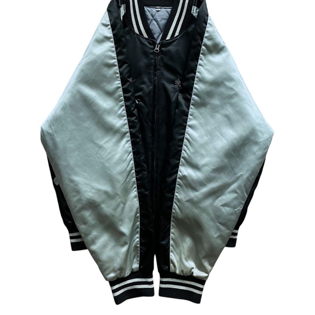 Vintage 日本製 90s~ スカジャン 中綿入り 刺繍 虎 龍 ジャケット