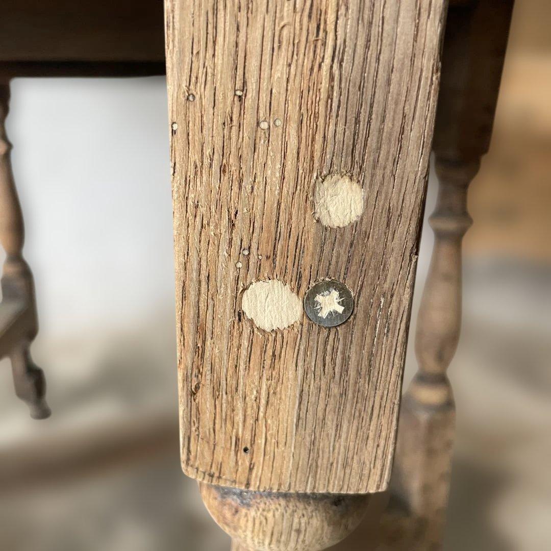 SETSUアンティーク　ゲートレッグテーブル ドロップリーフテーブル 剥離