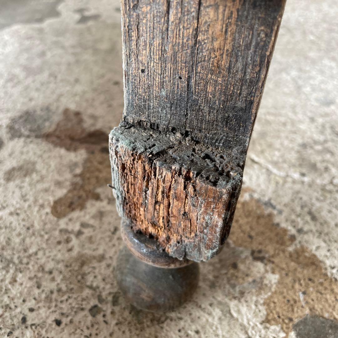 SETSUアンティーク　ゲートレッグテーブル ドロップリーフテーブル 剥離