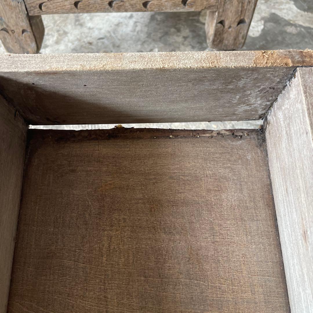 SETSUアンティーク　ゲートレッグテーブル ドロップリーフテーブル 剥離