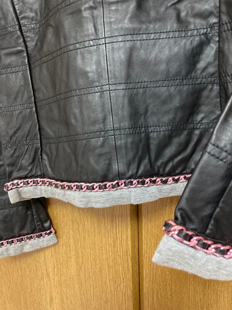 D&Gレザーブルゾン美品38