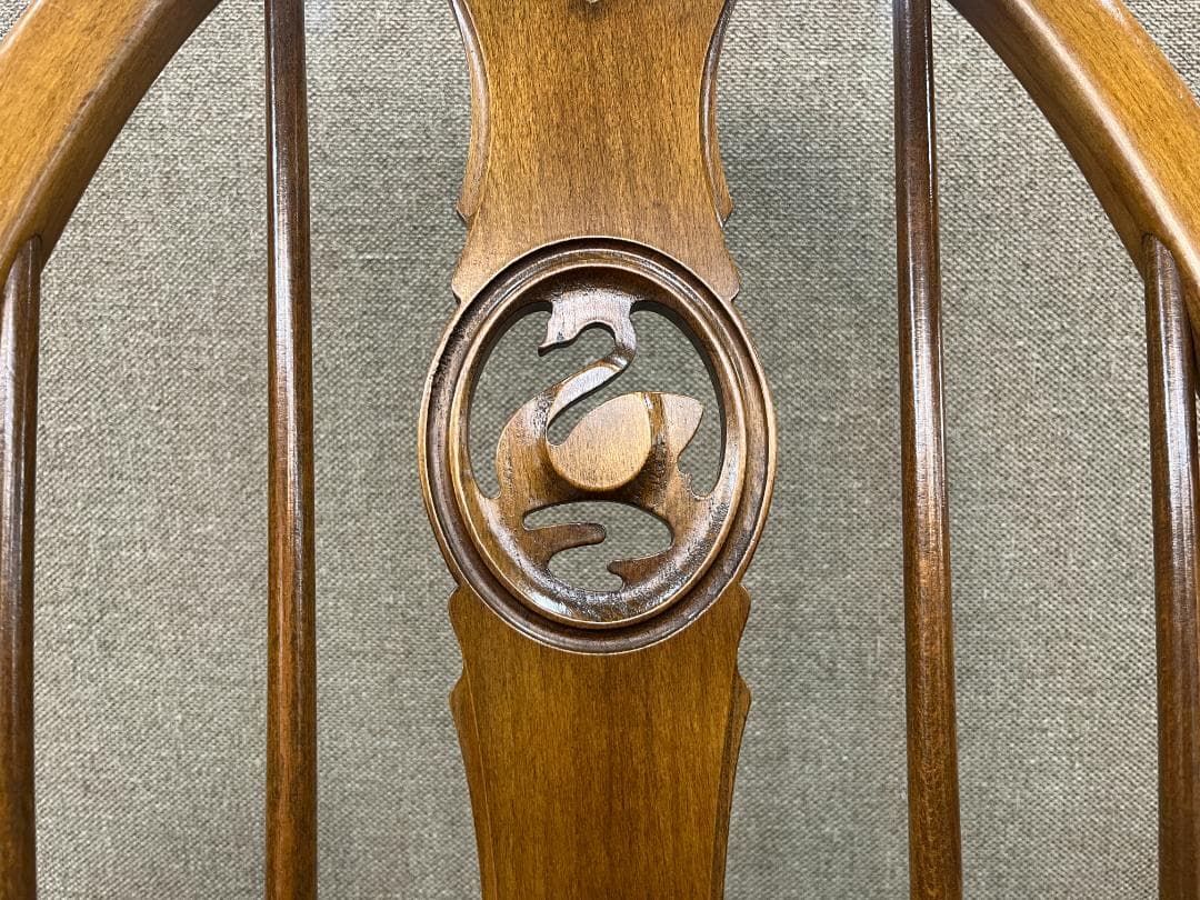 【英国vintage】ERCOL / アーコール　 スワンバックチェア　エルム材