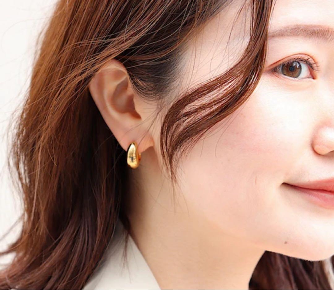 TOM WOOD ゴールド フープピアス Ice Hoop Small
