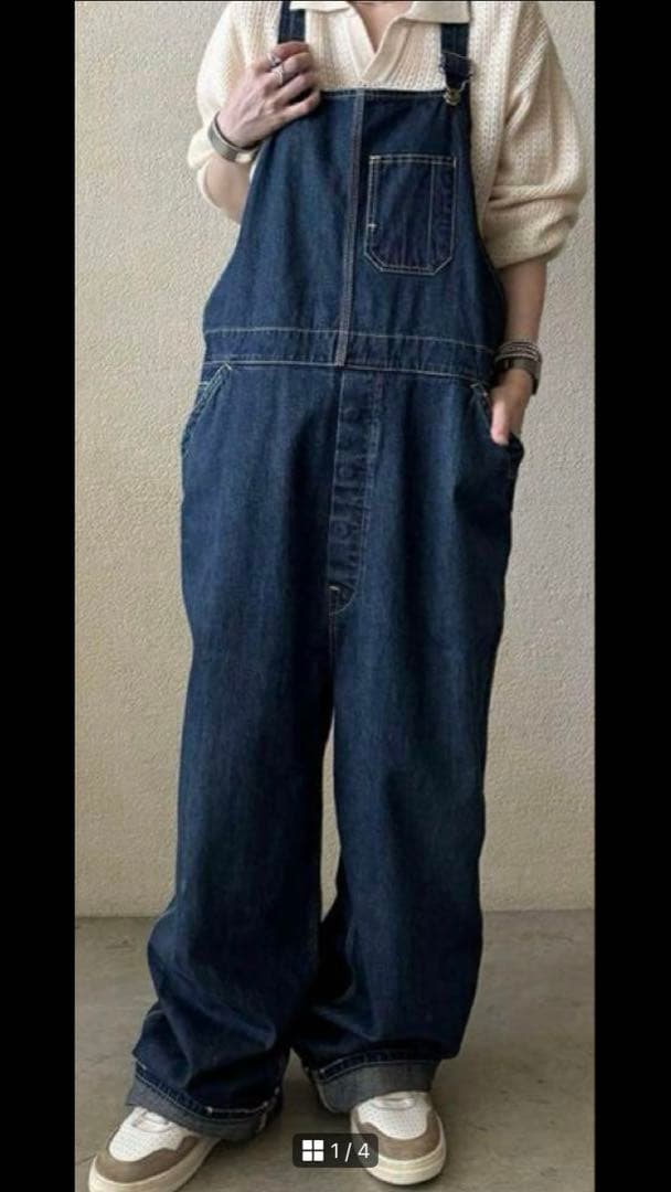 【新品未使用】chimala/チマラDENIM OVERALL