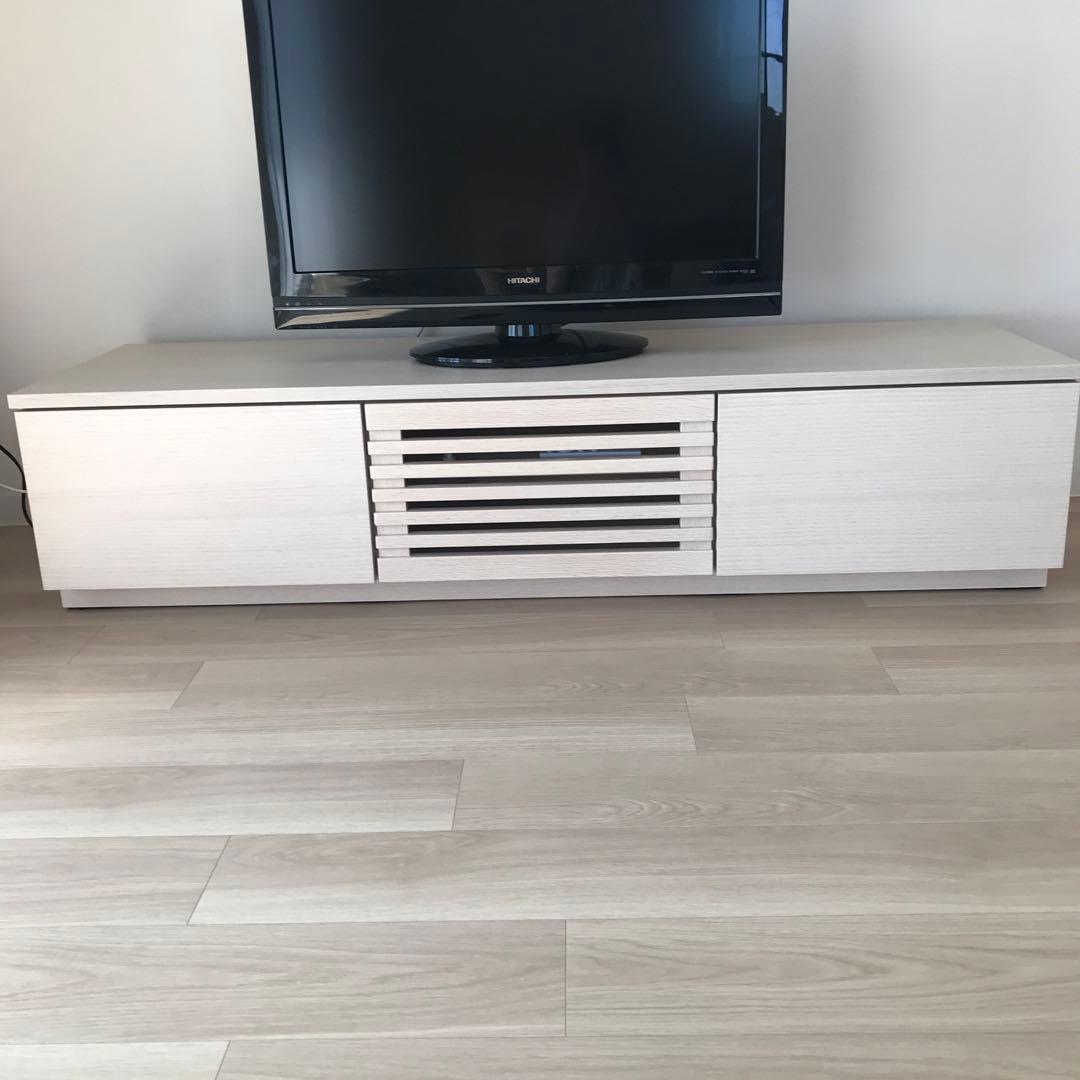 柏木工 テレビ台 幅150cm ナチュラルホワイト シンプル ローボード 北欧