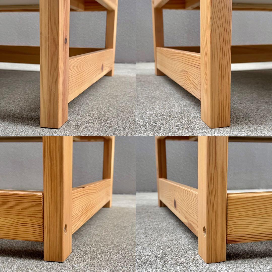 希少✴︎無印良品 パイン センターテーブル デスク 文机 ローテーブル 引出し付