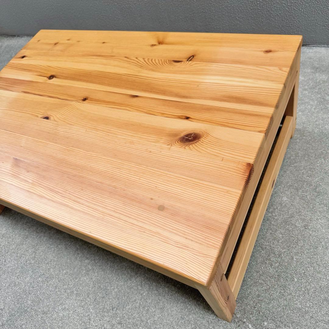 希少✴︎無印良品 パイン センターテーブル デスク 文机 ローテーブル 引出し付