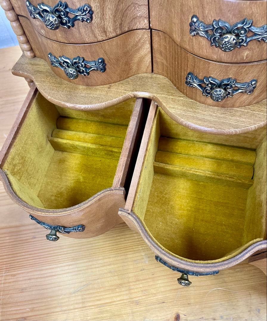 オールドSEIKO製 曲げ木 ジュエリーケース オルゴール MUSIC BOX
