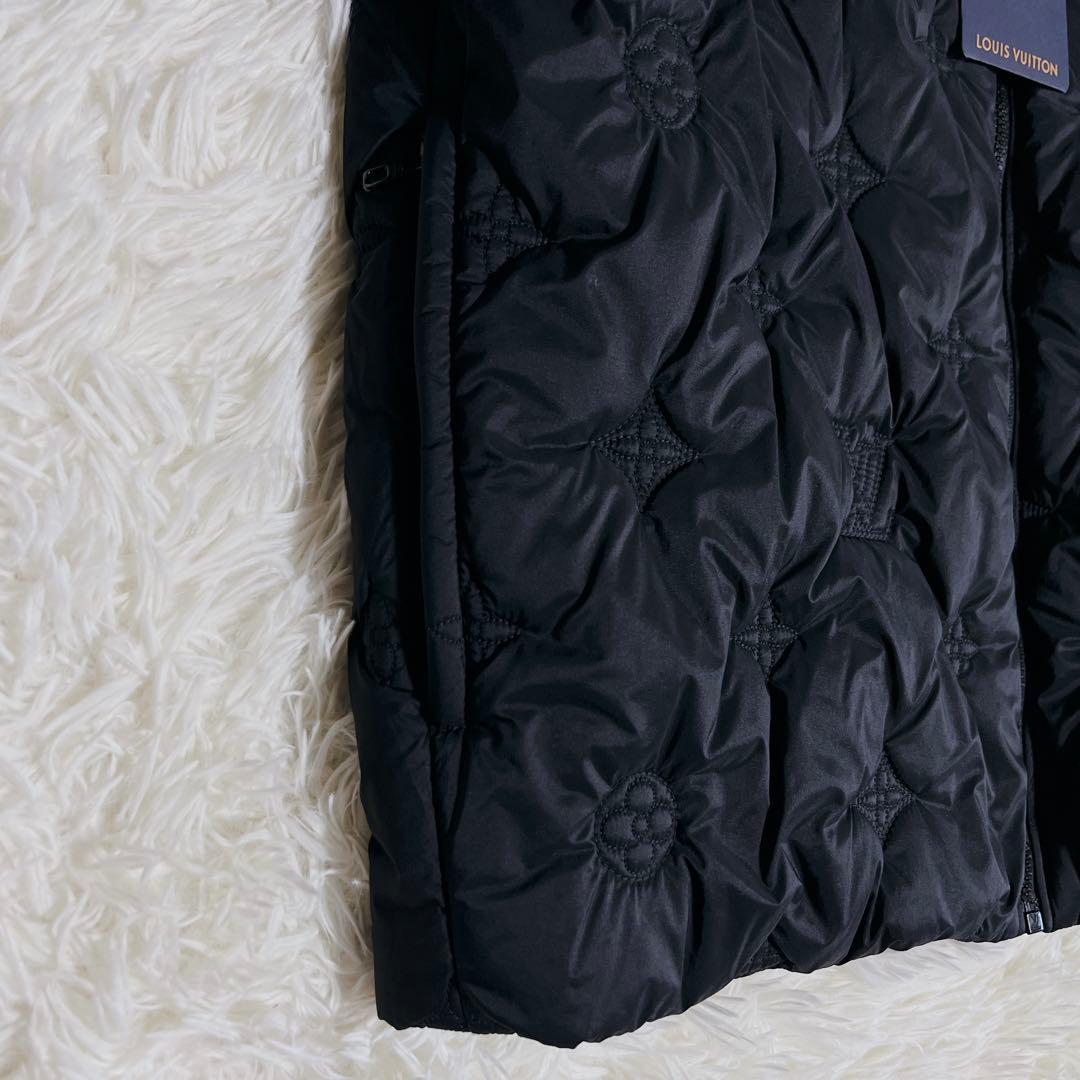 Louis Vuitton モノグラム　キルテッド　フーデッド　ブルゾン　黒