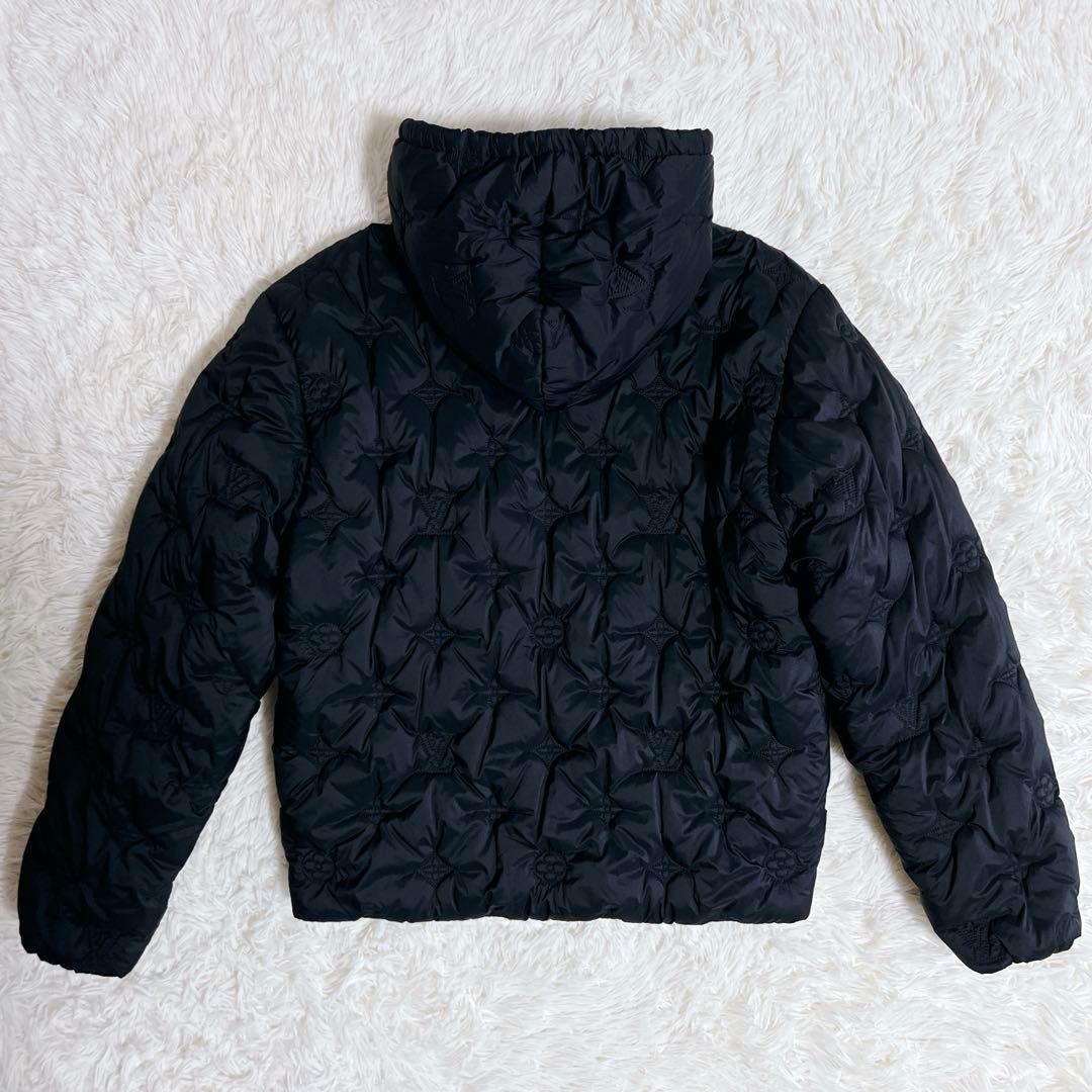 Louis Vuitton モノグラム　キルテッド　フーデッド　ブルゾン　黒