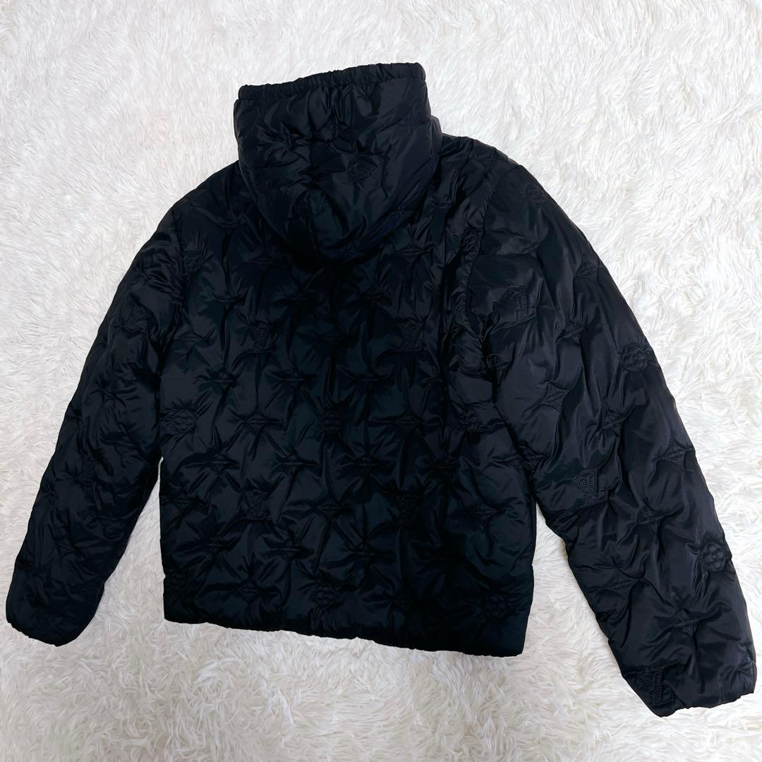 Louis Vuitton モノグラム　キルテッド　フーデッド　ブルゾン　黒