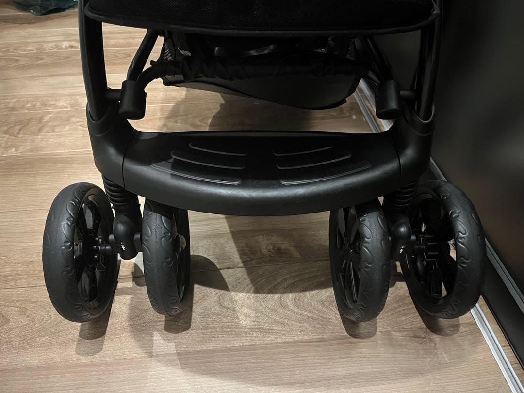 カトージ ベビーカー 二人でゴーDX レインカバー付 デニム 1か月~ 箱無し
