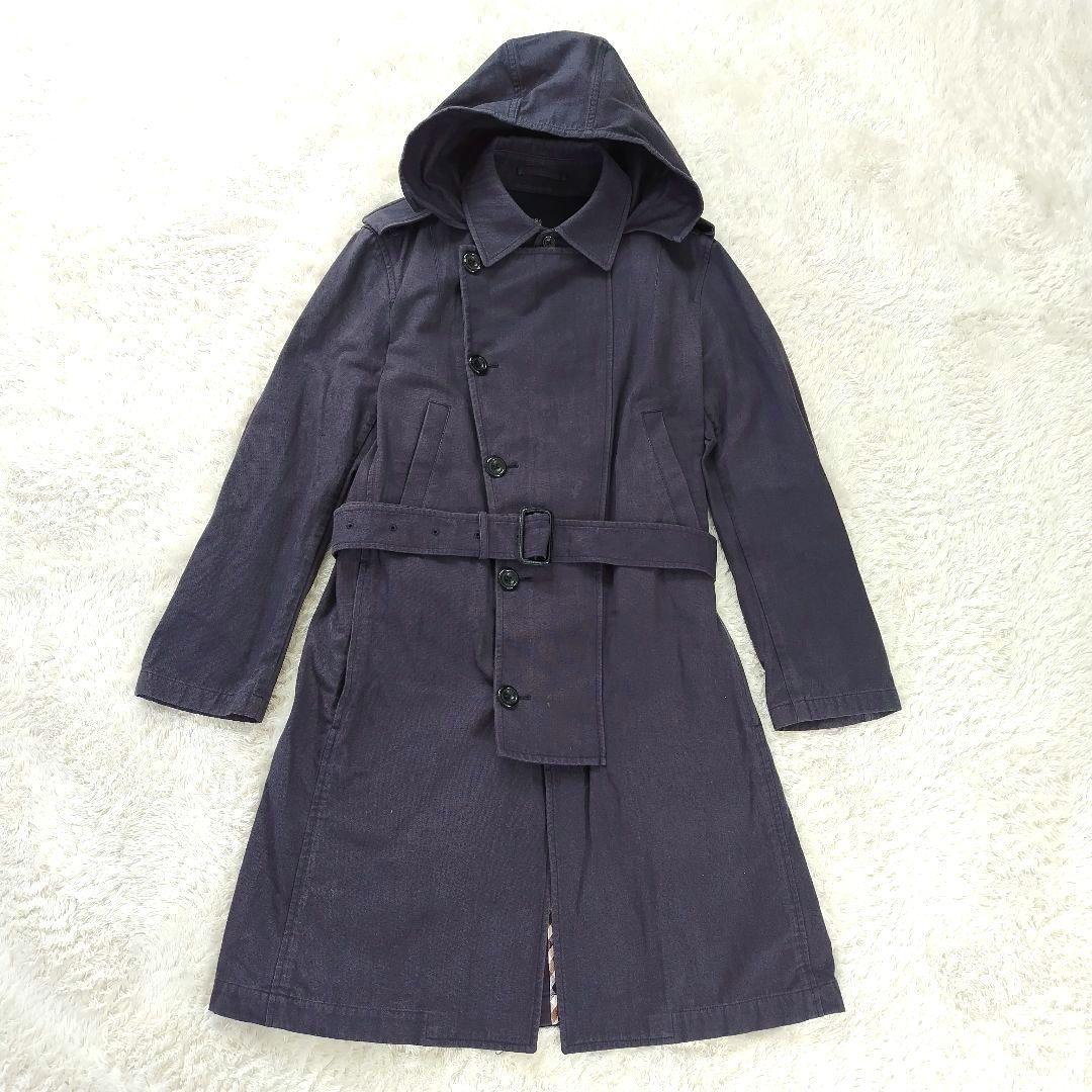 Aquascutum　アクアスキュータム　トレンチコート　ネイビー　42