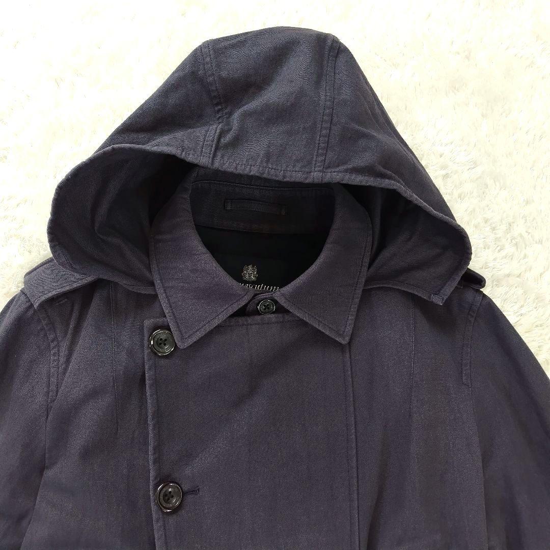 Aquascutum　アクアスキュータム　トレンチコート　ネイビー　42
