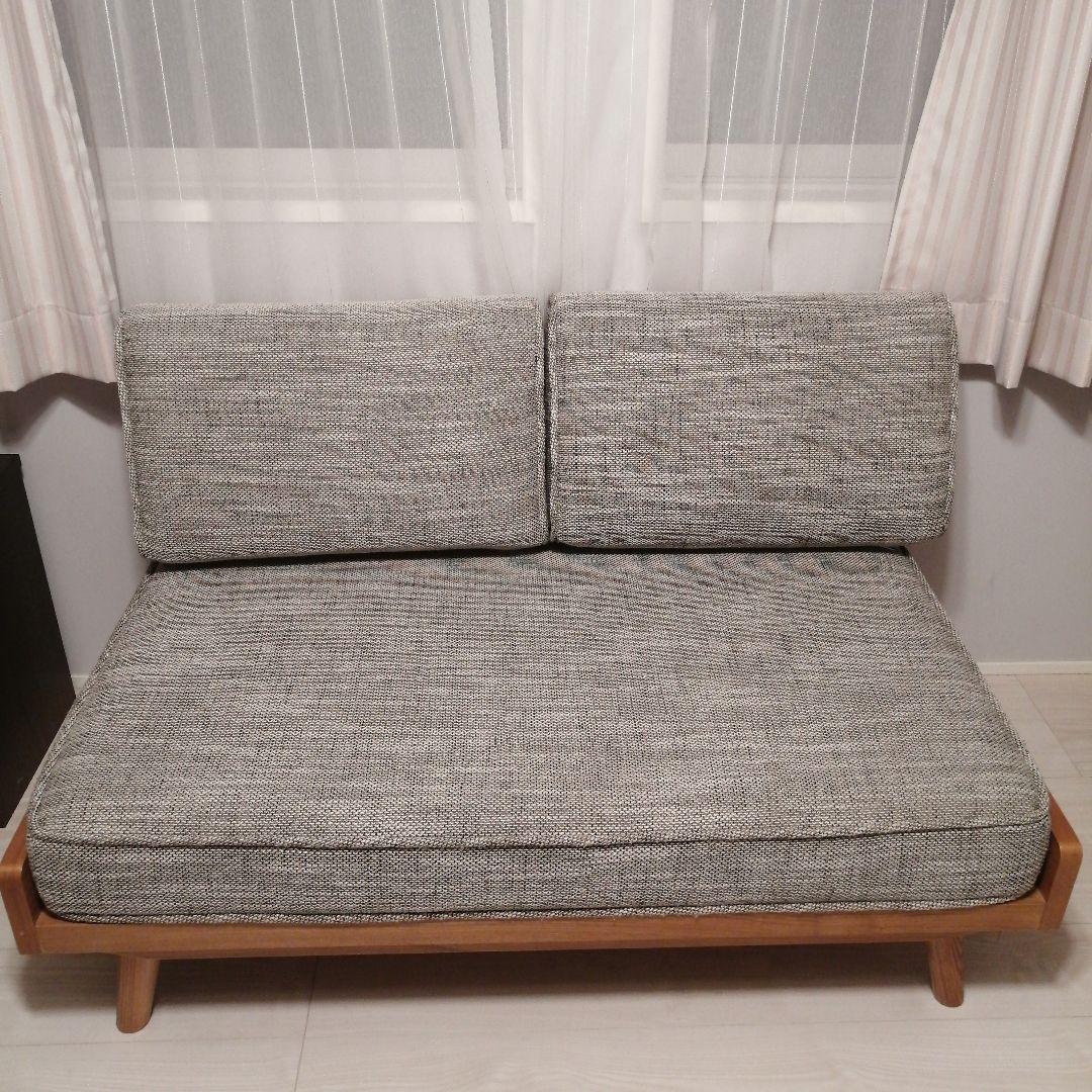 ウニコ　ALBERO(アルベロ)　カバーリングソファ 2シーター チークカラー