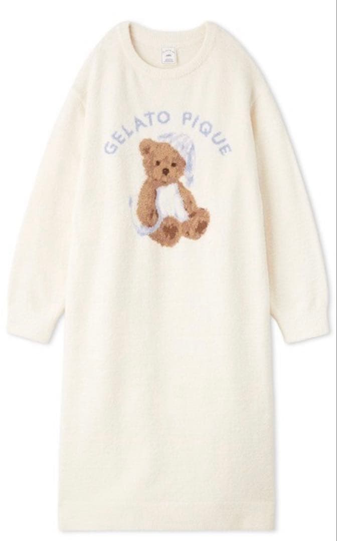 i*u様 gelato pique GOOD NIGHT BEAR ジャガードワ