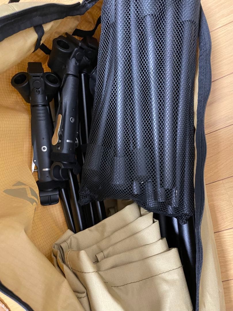 WAQ ベージュ ワイドコット 2WAY 収納袋付き