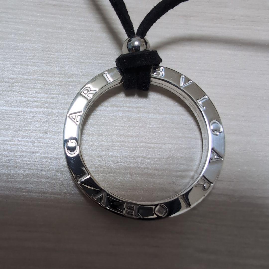 BVLGARI ブルガリシルバー キーリング 新品チョーカー付きネックレス