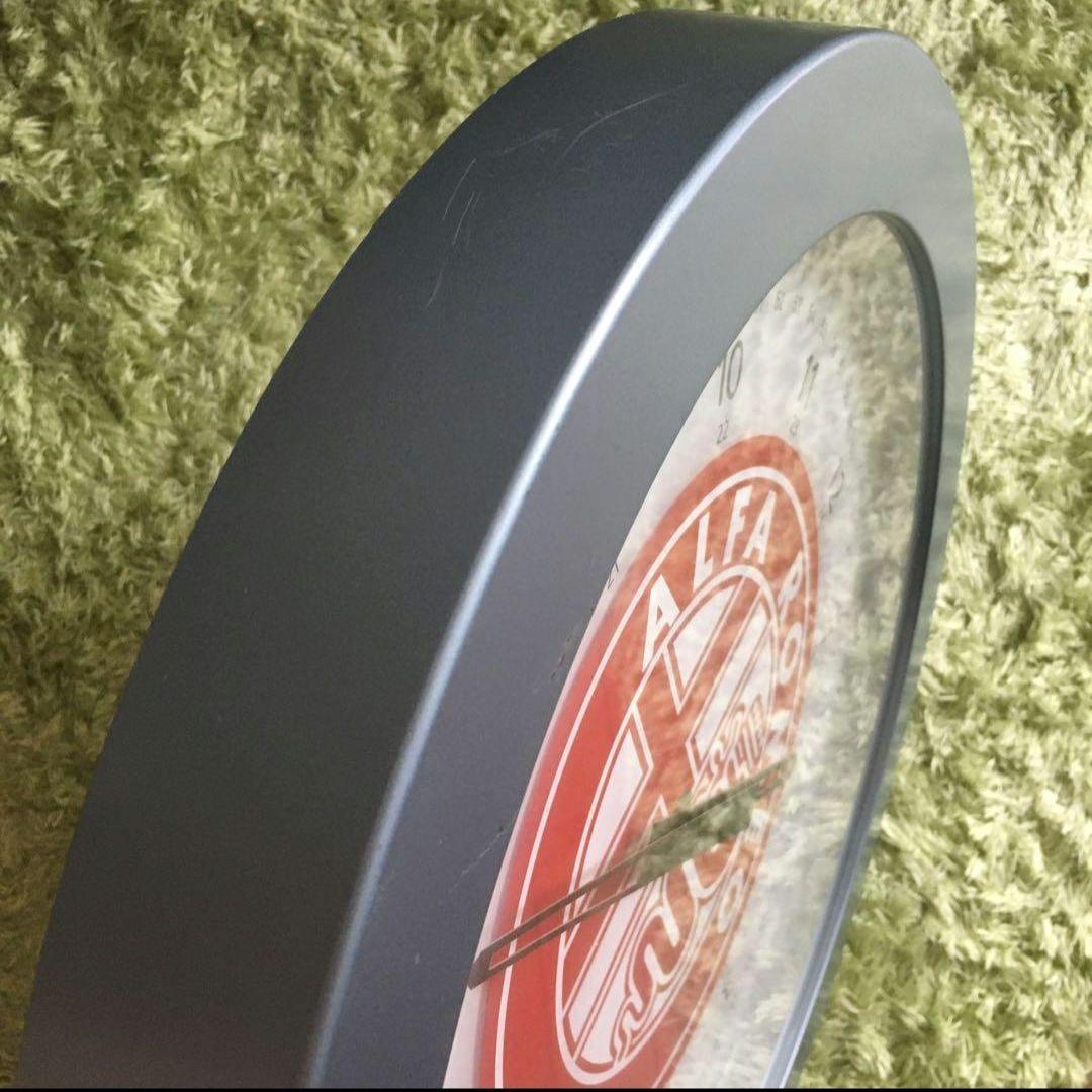 アルファロメオ　大きな掛け時計　直径約39センチ　中古