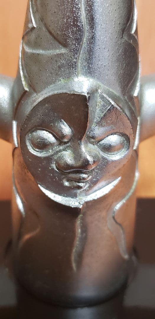 我が家の宝物・昭和45年・大阪万博のお土産品【太陽の塔】鉄製