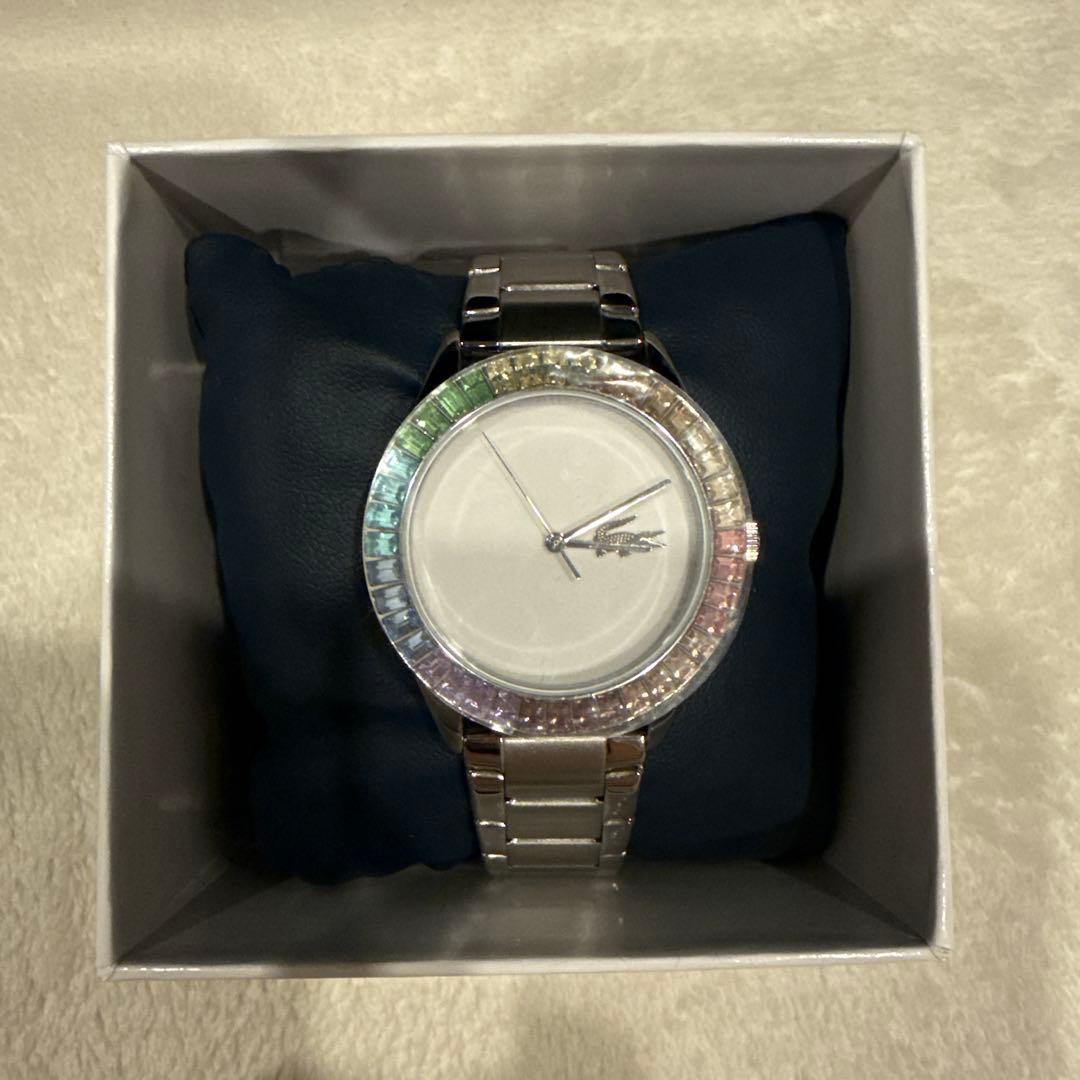 ラコステ　時計　シルバー