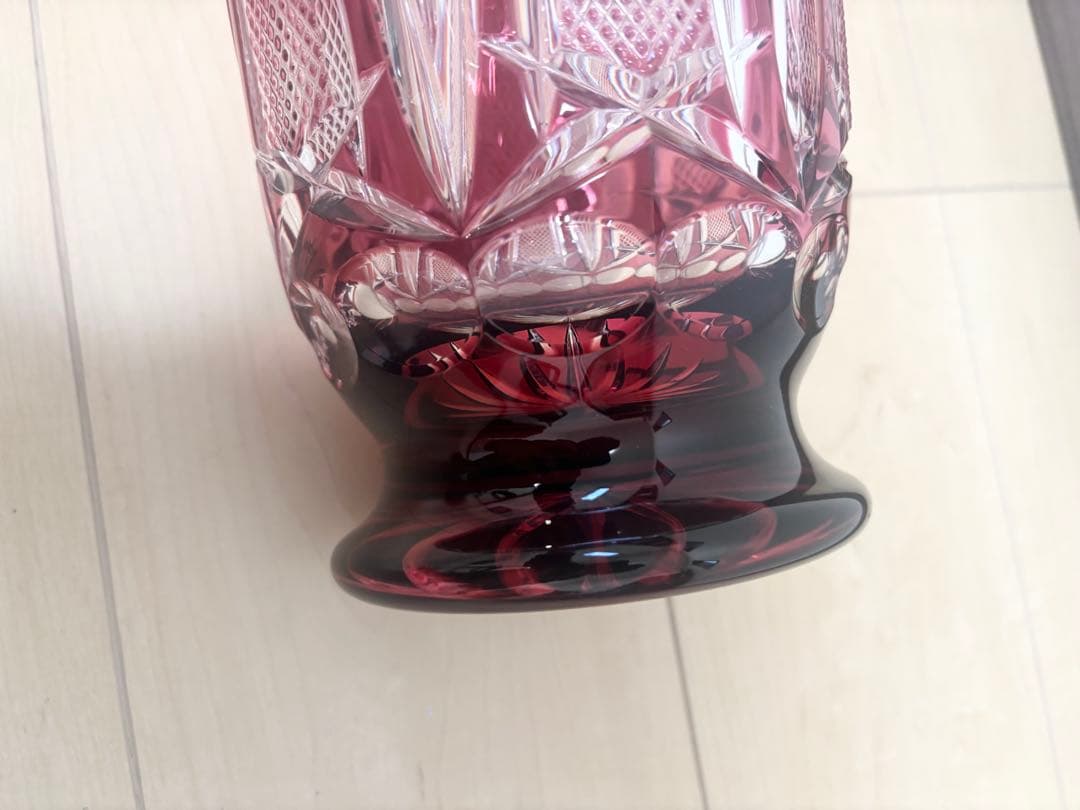 【美品】NACHTMANN BLEIKRISTALL 花瓶　フラワーベース 切子