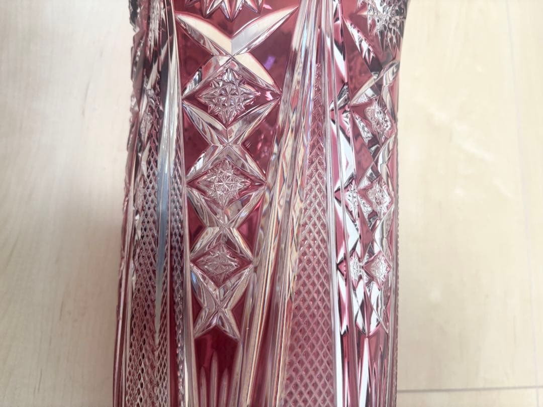 【美品】NACHTMANN BLEIKRISTALL 花瓶　フラワーベース 切子