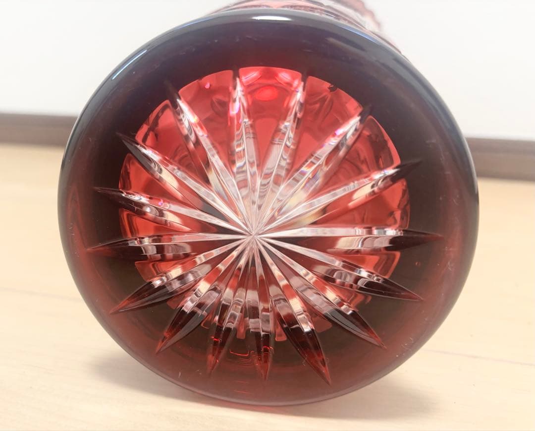 【美品】NACHTMANN BLEIKRISTALL 花瓶　フラワーベース 切子