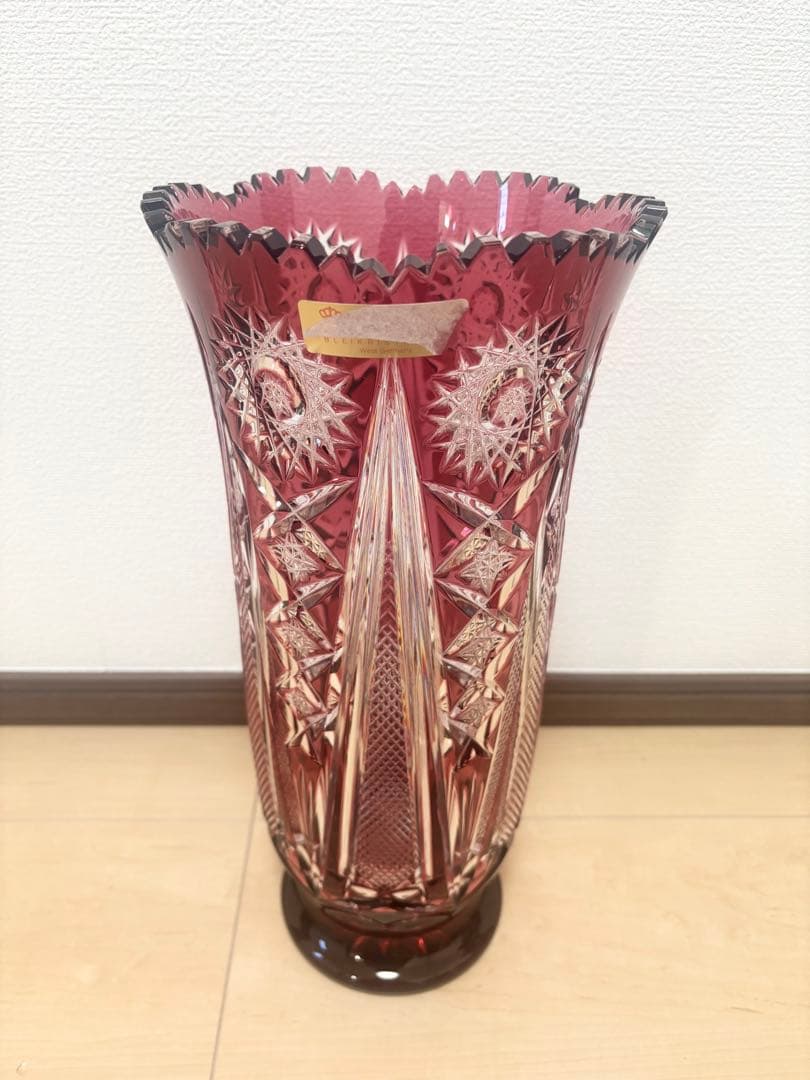 【美品】NACHTMANN BLEIKRISTALL 花瓶　フラワーベース 切子