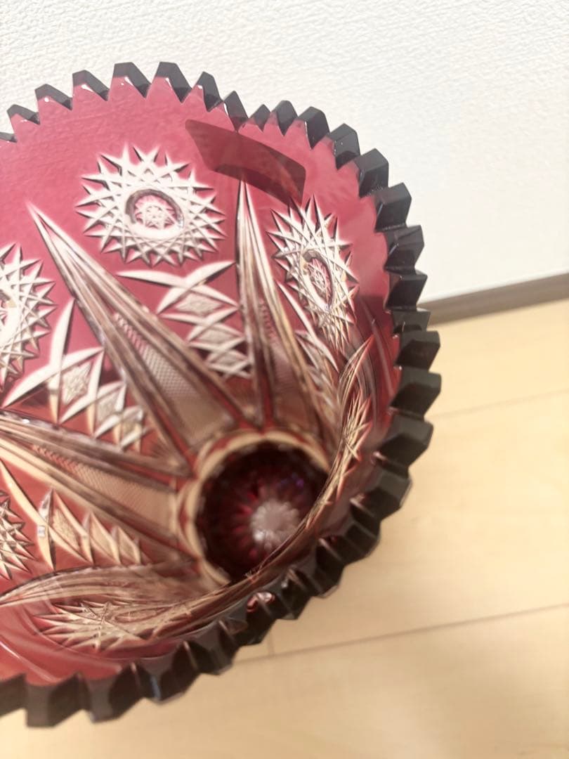 【美品】NACHTMANN BLEIKRISTALL 花瓶　フラワーベース 切子