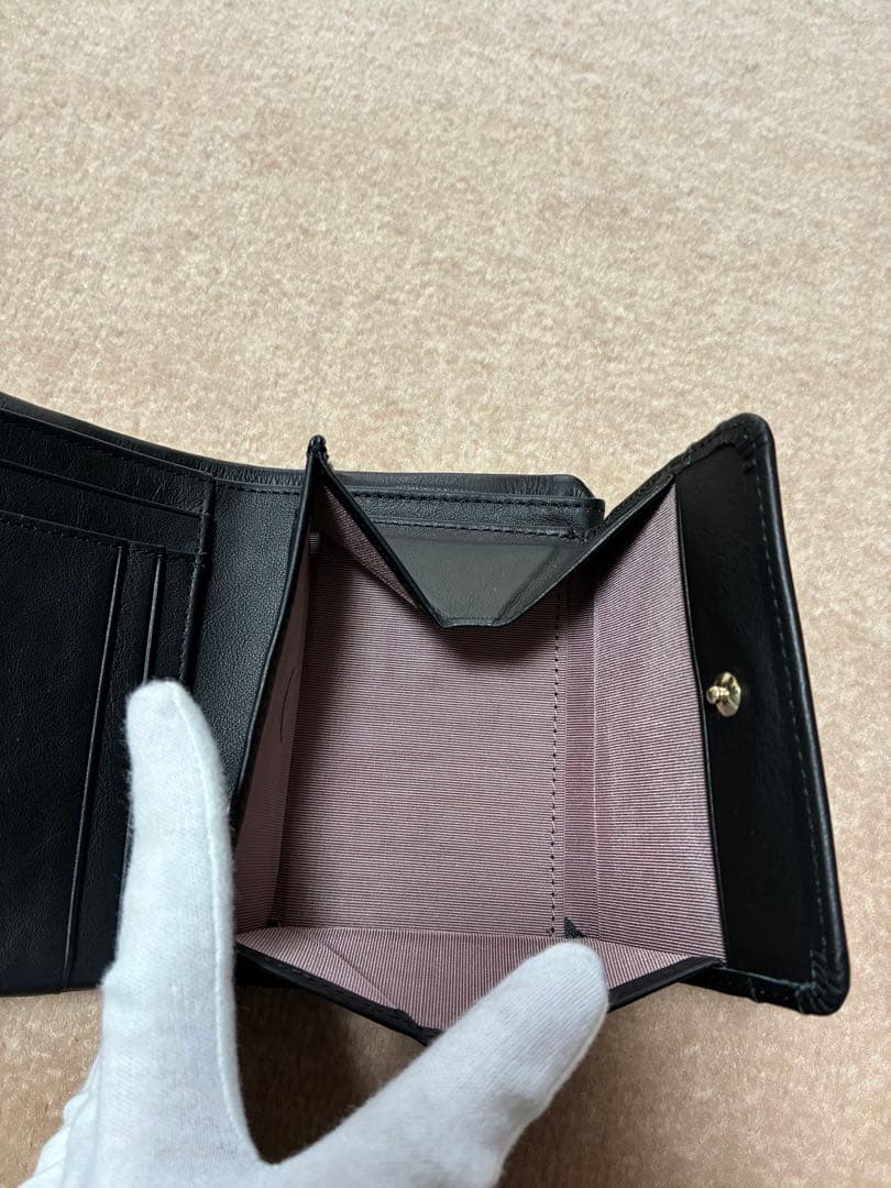 LANVIN ブラック 二つ折り財布