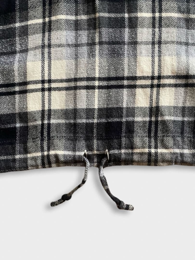 90s Eddie Bauer フード チェック ネルシャツ パーカー