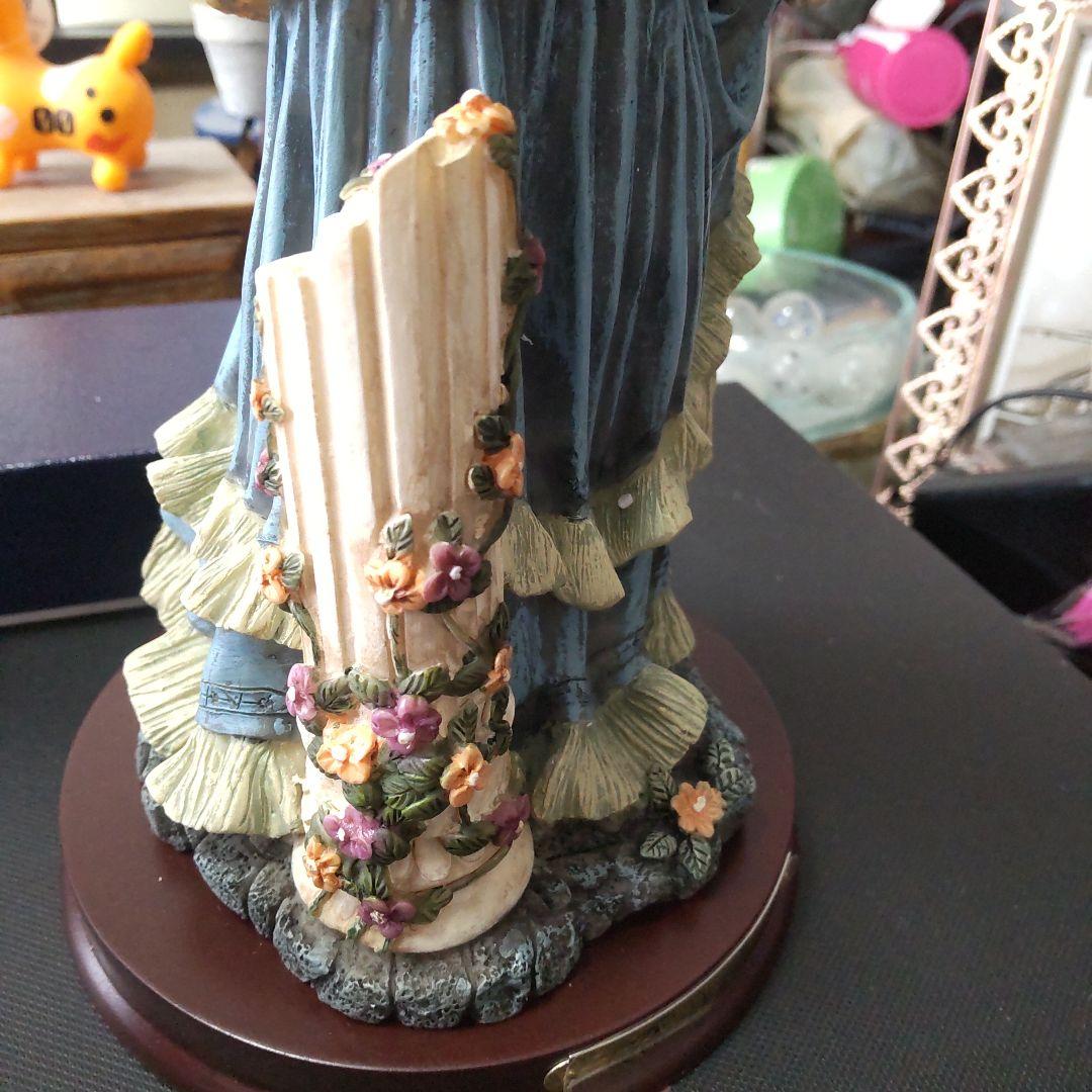 最終値下げ　リカルドシェルマニ　貴婦人像　青いドレスの貴婦人　プレートあり　美品