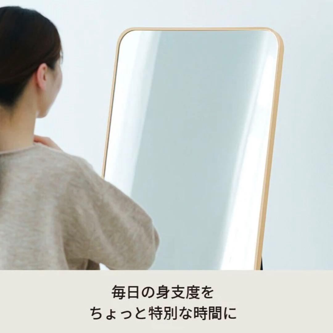 スクエア型 スタンドミラー ルーミー 姿見 全身鏡 飛散防止