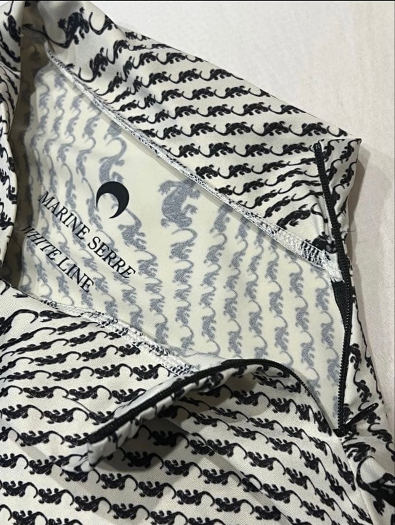 MARINE SERRE 長袖ハイネックカットソー