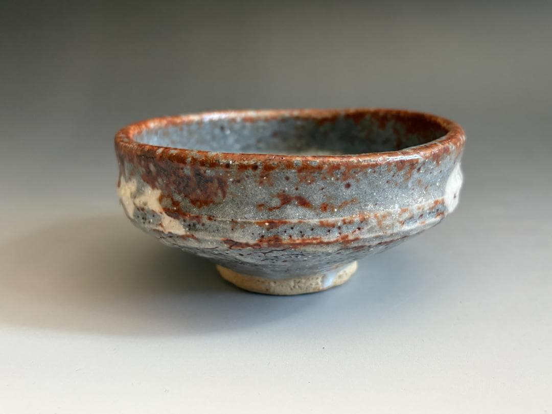 野中春清　鼠志野　平茶碗　即中斎書付　茶道具　表千家