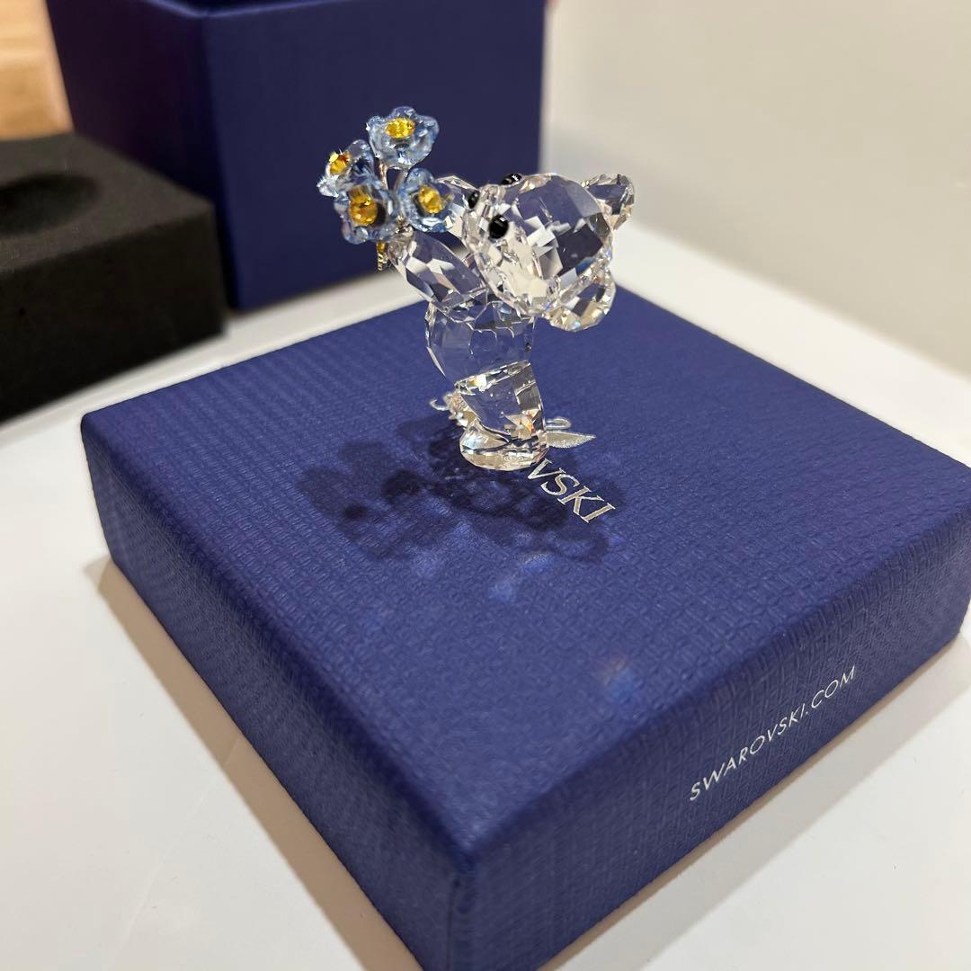 スワロフスキー Swarovski クリスベア わすれな草
