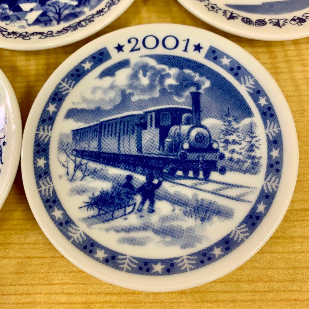 14 ロイヤルコペンハーゲン ミニイヤープレート 1995〜2001 8枚セット