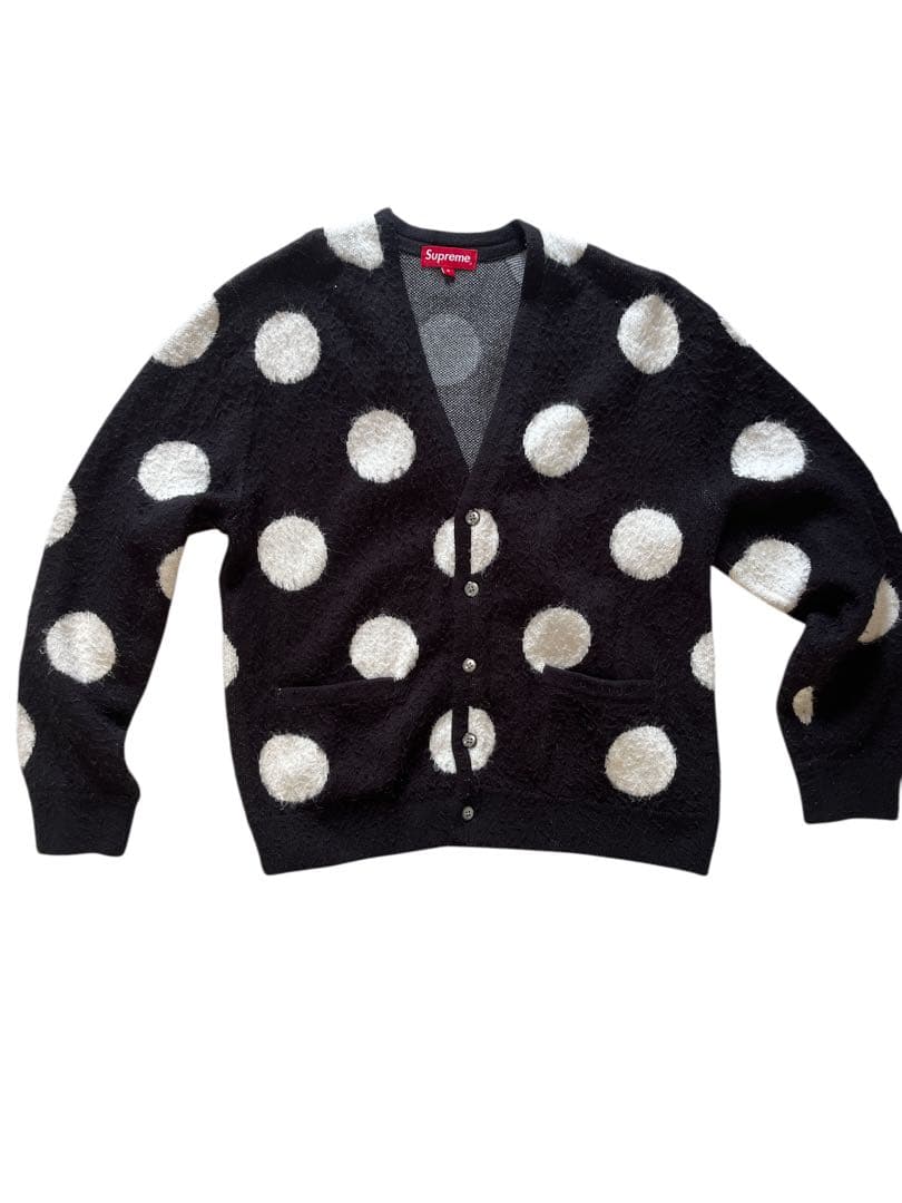 Supreme ドット柄 カーディガン